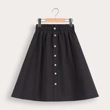 חצאית טנסל  - שחור