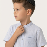כיפה שטוחה - ג'ינס שחור