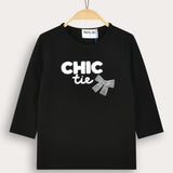 חולצת טי שירט CHIC - שחור