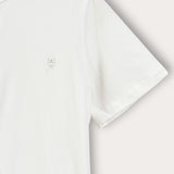 חולצה מכופתרת צווארון סיני - שמנת